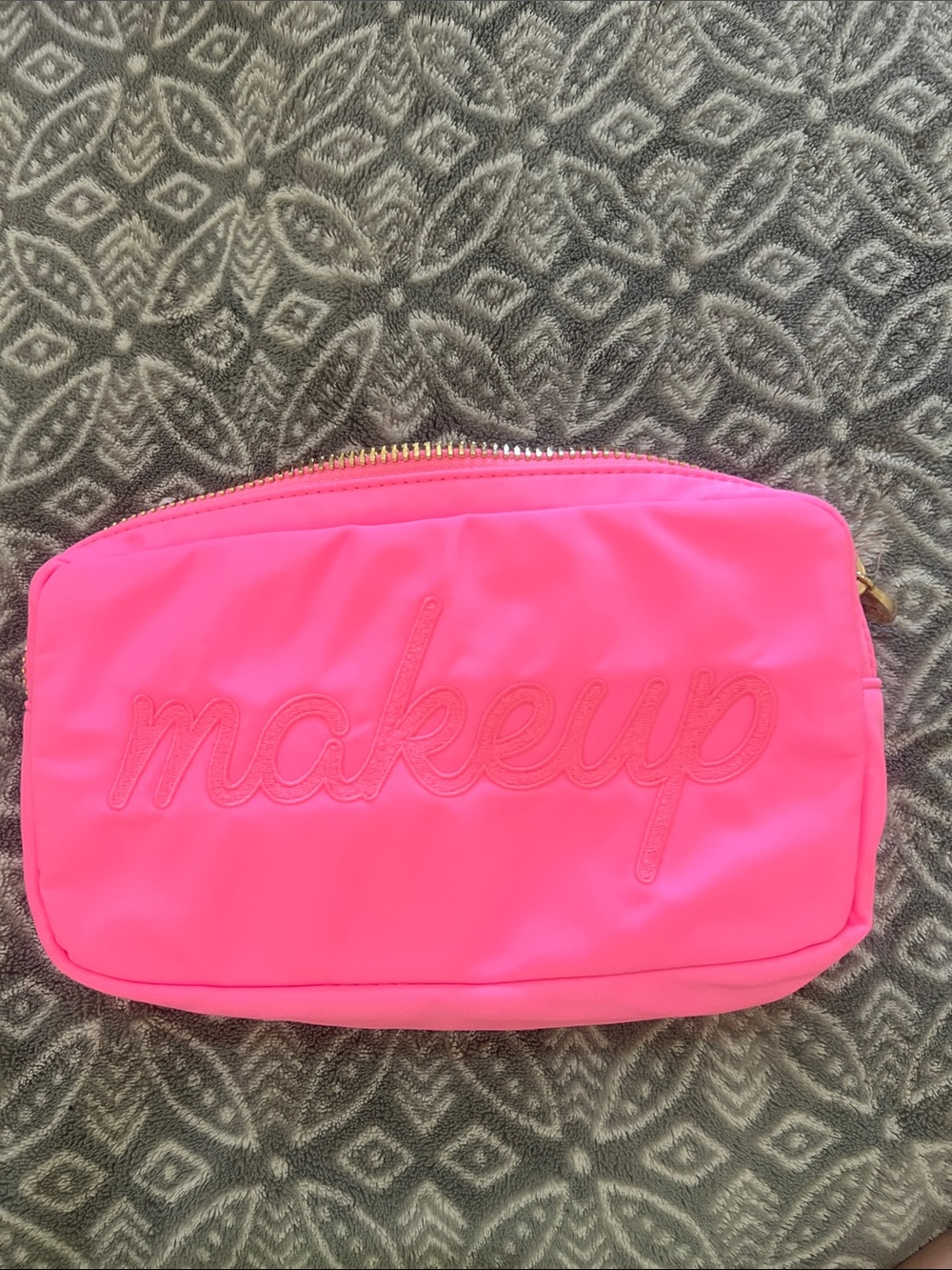 Stony Clover bright pink makeup bag new without tags